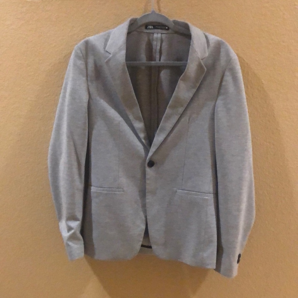 Men's Gray ZARA Sports Coat/Blazer